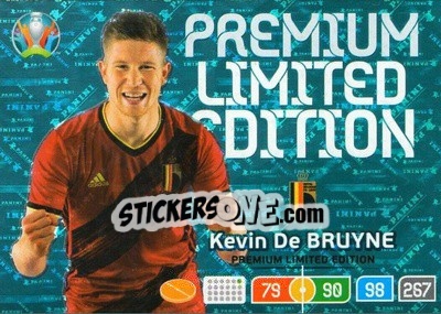 Sticker Kevin De Bruyne - UEFA Euro 2020 Preview. Adrenalyn XL - Panini