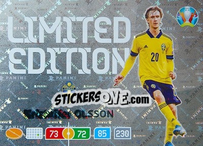 Sticker Kristoffer Olsson - UEFA Euro 2020 Preview. Adrenalyn XL - Panini