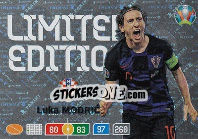 Sticker Luka Modric - UEFA Euro 2020 Preview. Adrenalyn XL n. LE-LM - Panini