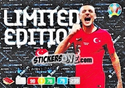 Sticker Merih Demiral - UEFA Euro 2020 Preview. Adrenalyn XL - Panini