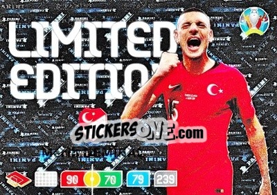 Sticker Merih Demiral - UEFA Euro 2020 Preview. Adrenalyn XL n. LE-MD - Panini