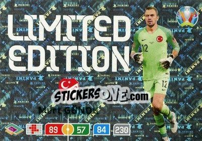 Sticker Mert Günok - UEFA Euro 2020 Preview. Adrenalyn XL n. LE-MG - Panini