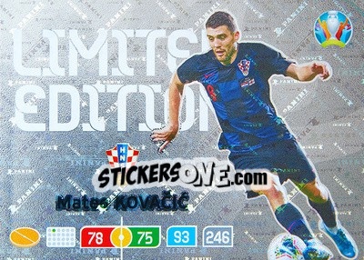 Sticker Mateo Kovacic - UEFA Euro 2020 Preview. Adrenalyn XL - Panini