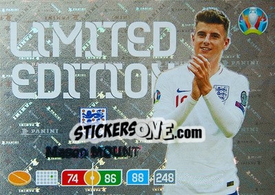 Sticker Mason Mount - UEFA Euro 2020 Preview. Adrenalyn XL - Panini