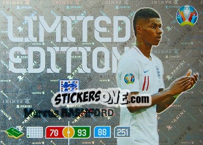 Sticker Marcus Rashford - UEFA Euro 2020 Preview. Adrenalyn XL - Panini