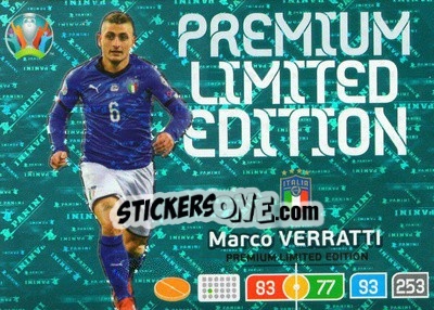 Sticker Marco Verratti - UEFA Euro 2020 Preview. Adrenalyn XL n. LE-MV - Panini