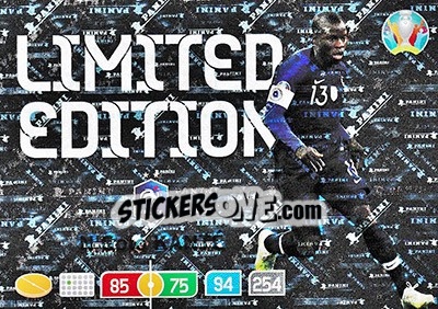 Sticker N'Golo Kanté - UEFA Euro 2020 Preview. Adrenalyn XL - Panini