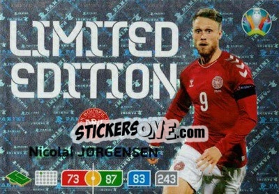 Sticker Nicolai Jørgensen - UEFA Euro 2020 Preview. Adrenalyn XL n. LE-NJ - Panini