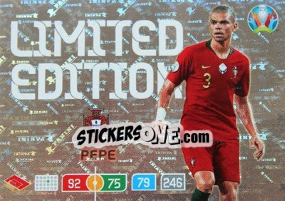 Sticker Pepe - UEFA Euro 2020 Preview. Adrenalyn XL - Panini