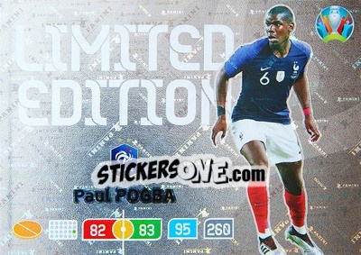 Sticker Paul Pogba - UEFA Euro 2020 Preview. Adrenalyn XL n. LE-PP - Panini