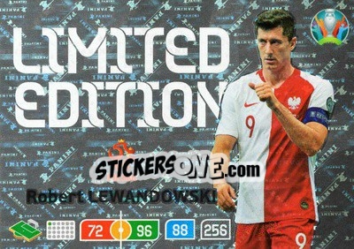 Sticker Robert Lewandowski - UEFA Euro 2020 Preview. Adrenalyn XL n. LE-RL - Panini