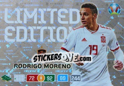 Sticker Rodrigo Moreno - UEFA Euro 2020 Preview. Adrenalyn XL - Panini