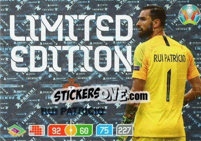 Sticker Rui Patrício - UEFA Euro 2020 Preview. Adrenalyn XL - Panini