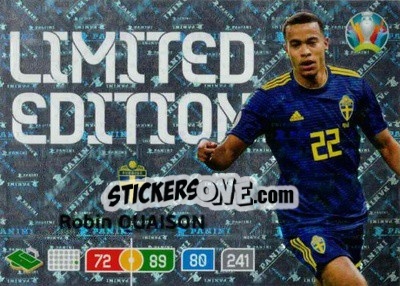 Sticker Robin Quaison - UEFA Euro 2020 Preview. Adrenalyn XL n. LE-RQ - Panini