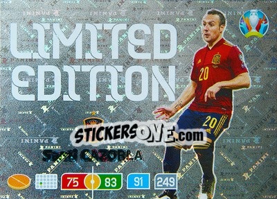 Figurina Santi Cazorla - UEFA Euro 2020 Preview. Adrenalyn XL - Panini