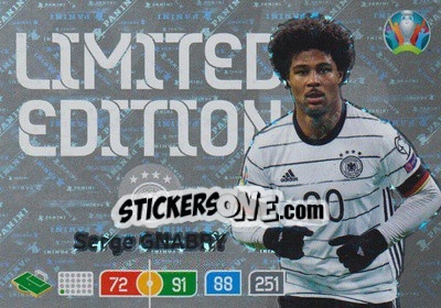 Cromo Serge Gnabry - UEFA Euro 2020 Preview. Adrenalyn XL - Panini