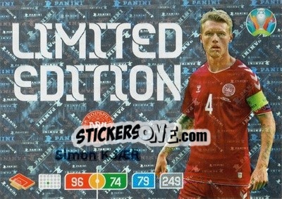 Sticker Simon Kjaer - UEFA Euro 2020 Preview. Adrenalyn XL - Panini