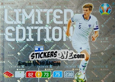 Sticker Sauli Väisänen - UEFA Euro 2020 Preview. Adrenalyn XL - Panini