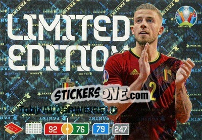 Sticker Toby Alderweireld - UEFA Euro 2020 Preview. Adrenalyn XL n. LE-TA - Panini