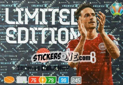 Sticker Thomas Delaney - UEFA Euro 2020 Preview. Adrenalyn XL - Panini