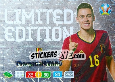 Sticker Thorgan Hazard - UEFA Euro 2020 Preview. Adrenalyn XL - Panini