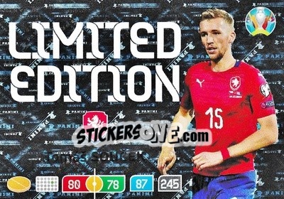 Sticker Tomáš Soucek - UEFA Euro 2020 Preview. Adrenalyn XL n. LE-TSO - Panini