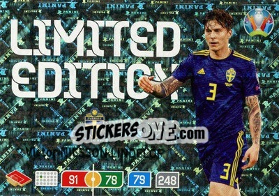 Sticker Victor Nilsson Lindelöf - UEFA Euro 2020 Preview. Adrenalyn XL n. LE-VNL - Panini