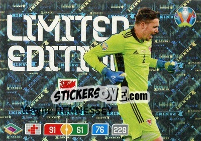 Sticker Wayne Hennessey - UEFA Euro 2020 Preview. Adrenalyn XL - Panini