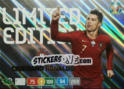 Sticker Cristiano Ronaldo - UEFA Euro 2020 Preview. Adrenalyn XL - Panini