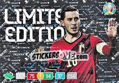Sticker Eden Hazard - UEFA Euro 2020 Preview. Adrenalyn XL - Panini