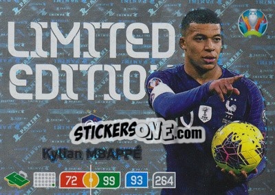 Sticker Kylian Mbappé - UEFA Euro 2020 Preview. Adrenalyn XL - Panini