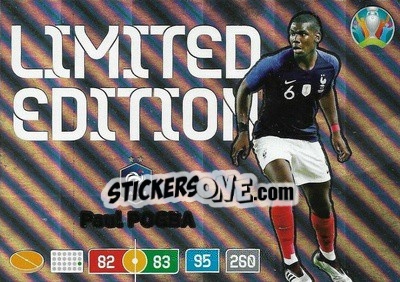 Sticker Paul Pogba - UEFA Euro 2020 Preview. Adrenalyn XL - Panini