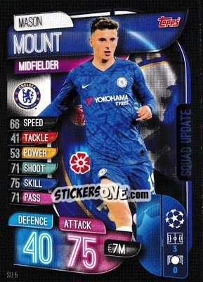 Cromo Mason Mount - UEFA Champions League 2019-2020. Match Attax Extra. UK Edition - Topps