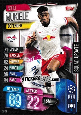 Sticker Nordi Mukiele - UEFA Champions League 2019-2020. Match Attax Extra. UK Edition n. SU19 - Topps