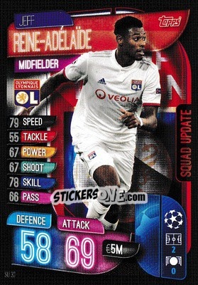Sticker Jeff Reine-Adélaïde - UEFA Champions League 2019-2020. Match Attax Extra. UK Edition n. SU30 - Topps