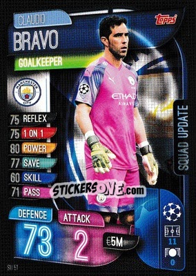 Cromo Claudio Bravo - UEFA Champions League 2019-2020. Match Attax Extra. UK Edition - Topps