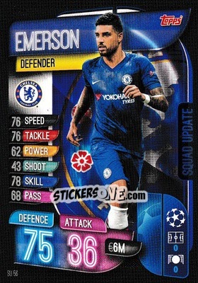 Sticker Emerson Palmieri - UEFA Champions League 2019-2020. Match Attax Extra. UK Edition n. SU56 - Topps