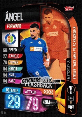 Sticker Ángel - UEFA Champions League 2019-2020. Match Attax Extra. UK Edition n. FB19 - Topps