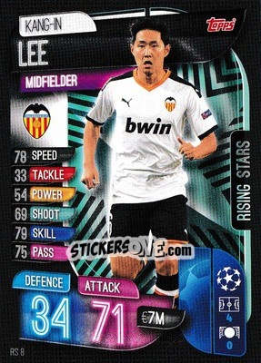 Sticker Kang-In Lee - UEFA Champions League 2019-2020. Match Attax Extra. UK Edition - Topps