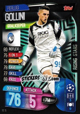 Sticker Pierluigi Gollini - UEFA Champions League 2019-2020. Match Attax Extra. UK Edition n. RS15 - Topps