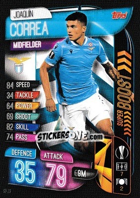 Cromo Joaquín Correa - UEFA Champions League 2019-2020. Match Attax Extra. UK Edition - Topps