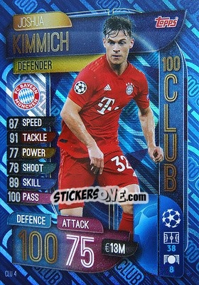 Cromo Joshua Kimmich - UEFA Champions League 2019-2020. Match Attax Extra. UK Edition - Topps