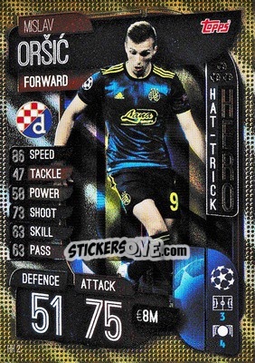 Sticker Mislav Oršic - UEFA Champions League 2019-2020. Match Attax Extra. UK Edition n. HH2 - Topps