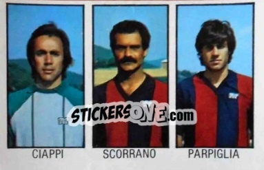 Sticker Ciappi / Scorrano / Parpiglia - Calcio Flash 1983 n. 289 - Edizioni Flash