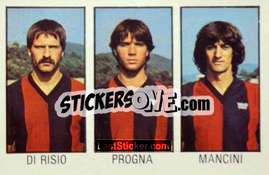Sticker Di Risio / Progna / Mancini - Calcio Flash 1983 n. 290 - Edizioni Flash