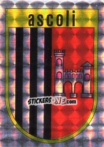 Figurina Scudetto Ascoli - Calcio Flash 1984 - Edizioni Flash