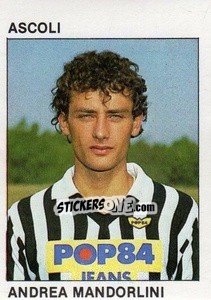 Sticker Andrea Mandorlini - Calcio Flash 1984 n. 3 - Edizioni Flash