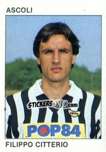 Sticker Filippo Citterio - Calcio Flash 1984 - Edizioni Flash