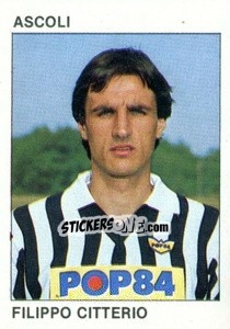 Cromo Filippo Citterio - Calcio Flash 1984 n. 4 - Edizioni Flash