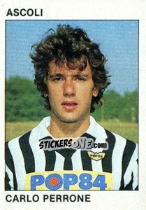 Sticker Carlo Perrone - Calcio Flash 1984 - Edizioni Flash